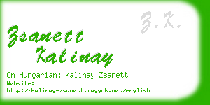 zsanett kalinay business card